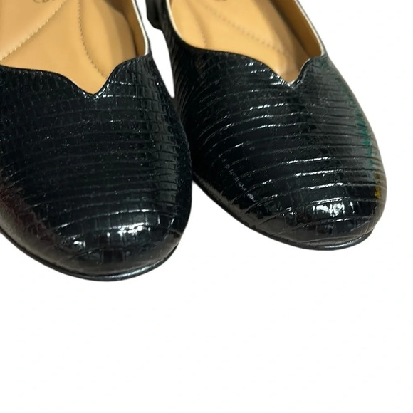 J.Renee shoes,women NEW!black patent lizard print BAMBALINA  classy ,1” heel - Picture 7 of 16